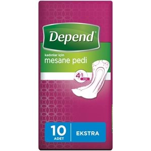 Depend Mesane Pedi Kadın Ekstra (İç adet 10 Lu) Tekli Pk