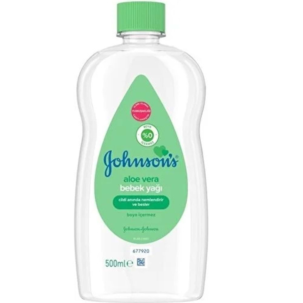 Johnsons Baby Bebek Yağı 500ML Aloe Vera