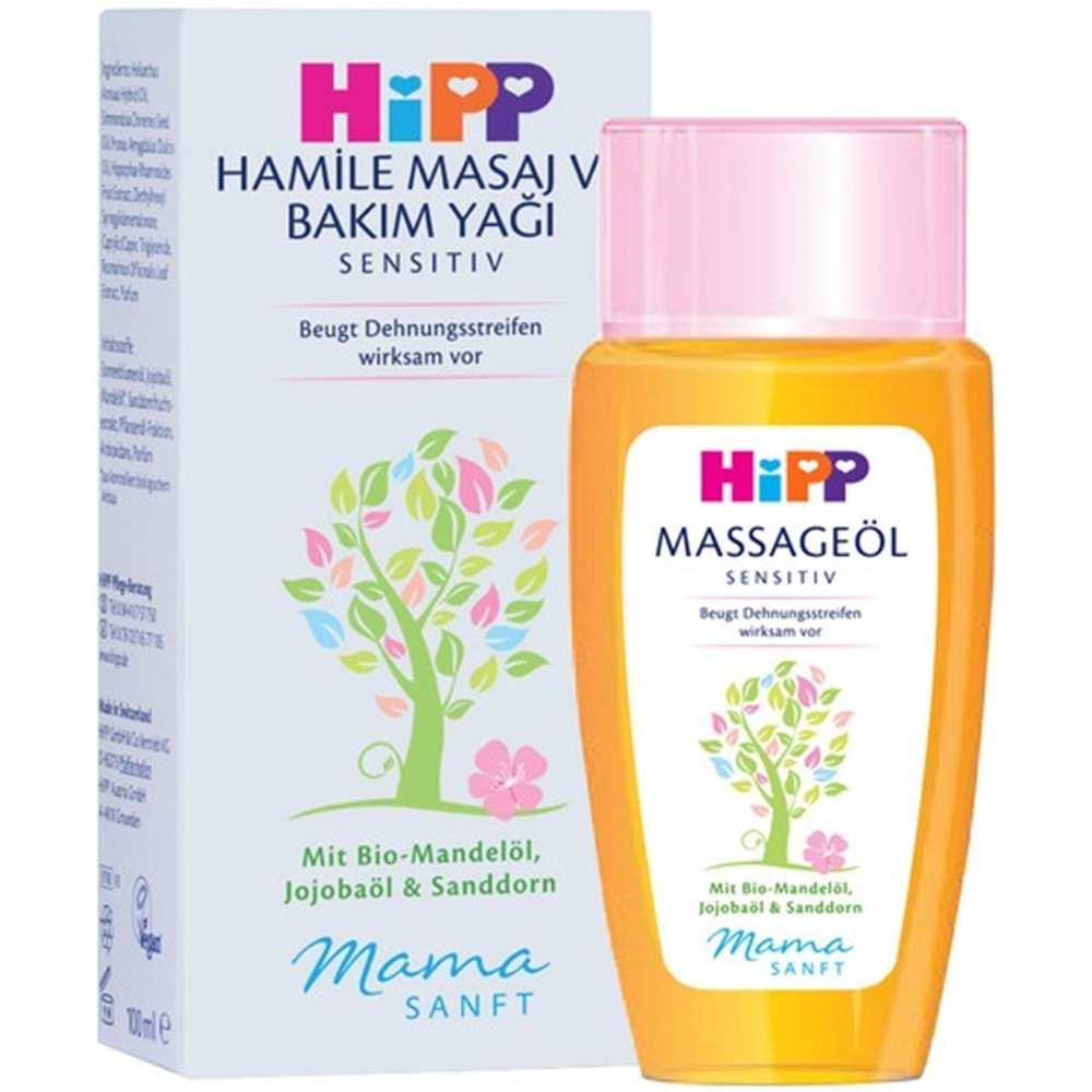 Hipp Mamasanft Hamile Masaj ve Bakım Yağı Sensıtıv 100ML