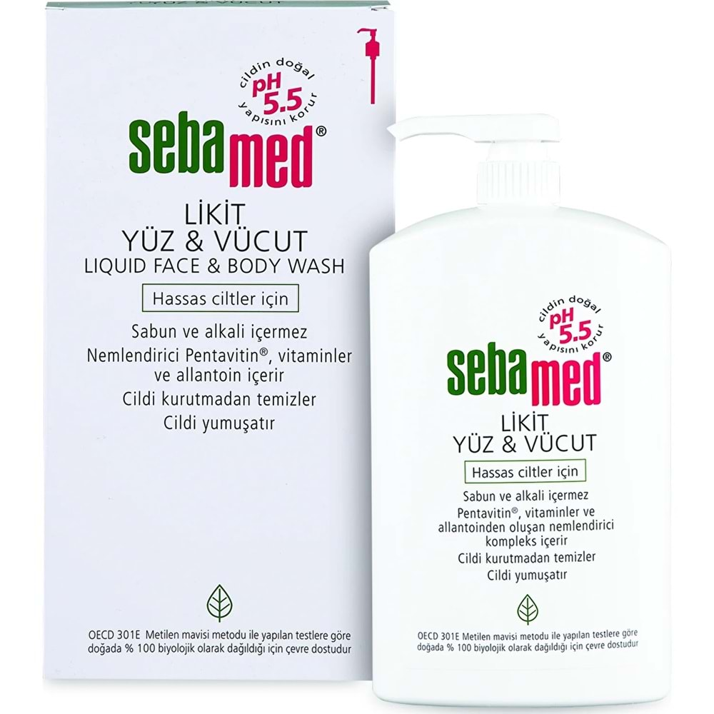 Sebamed Yüz ve Vücut Temizleyici Likit 1000ML