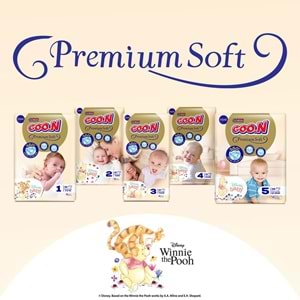 Goon Premium Soft Bebek Bezi Beden:3 (7-12Kg) Midi 40 Adet Jumbo Pk