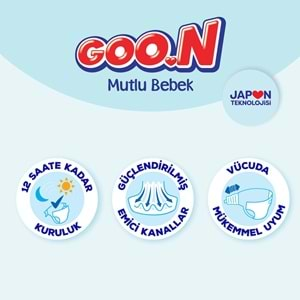 Goon Mutlu Bebek Bebek Bezi Beden:3 (7-12Kg) Midi 100 Adet Fırsat Pk