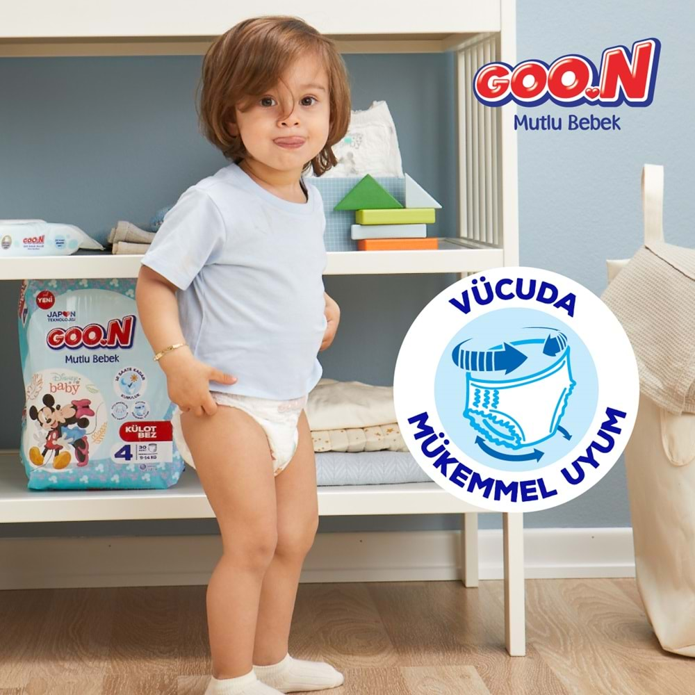 Goon Mutlu Bebek Külot Bebek Bezi Beden:5 (12-17Kg) Junior 24 Adet Jumbo Pk