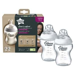 Tommee Tippee PP Closer to Nature Biberon (2 X 260ML) Beyaz