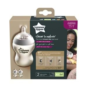 Tommee Tippee PP Closer to Nature Biberon (2 X 260ML) Beyaz