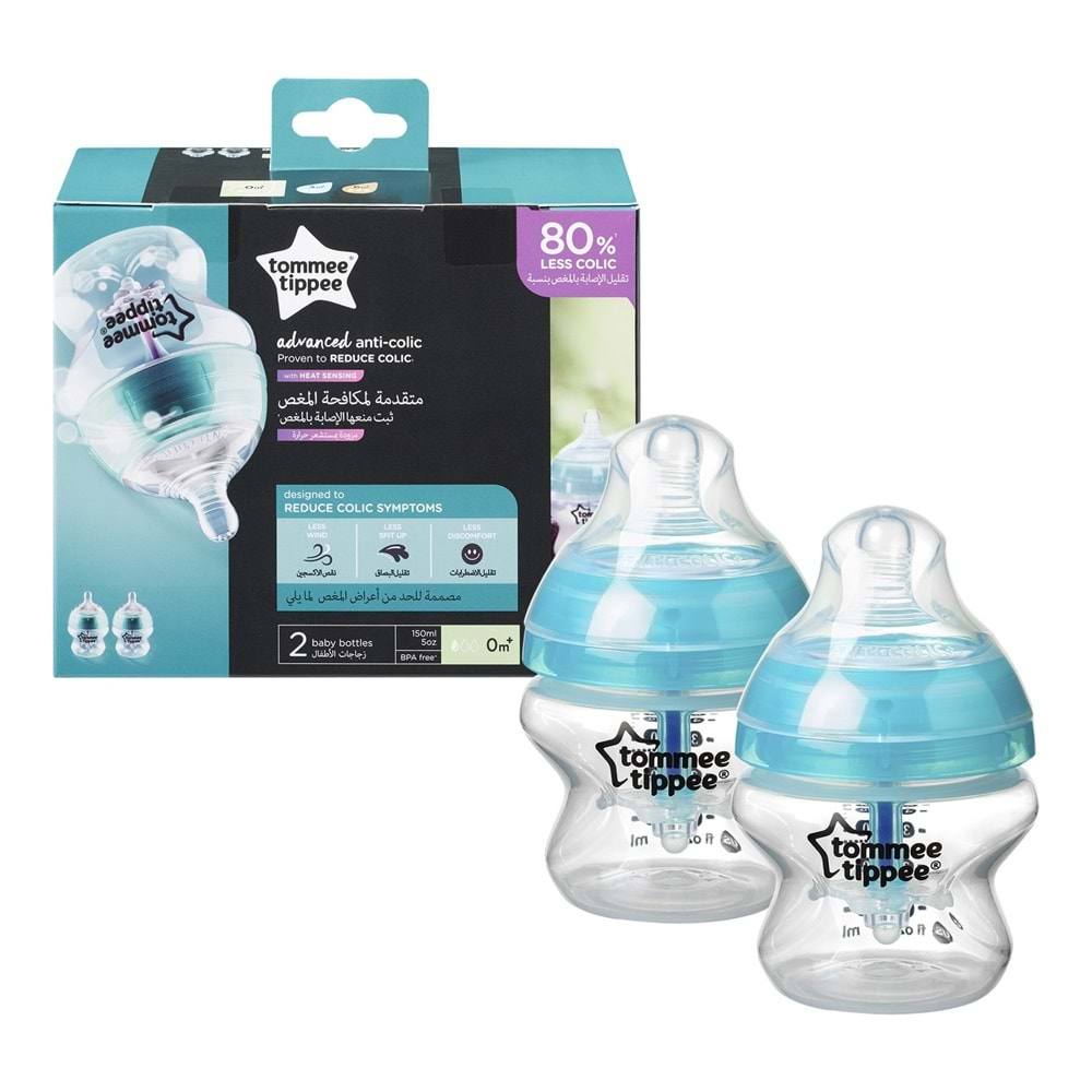 Tommee Tippee Gelişmiş Antikolik Biberon (Kutu İçi 2X150ML)