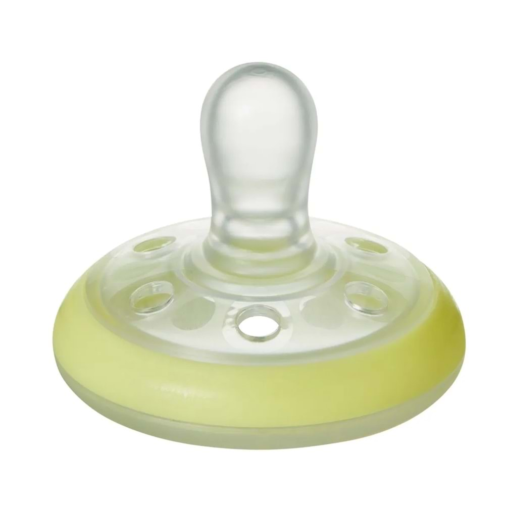 Tommee Tippee Breast-like Emzik Gece (6-18 Ay) - Beyaz (Karanlıkta Parlar)