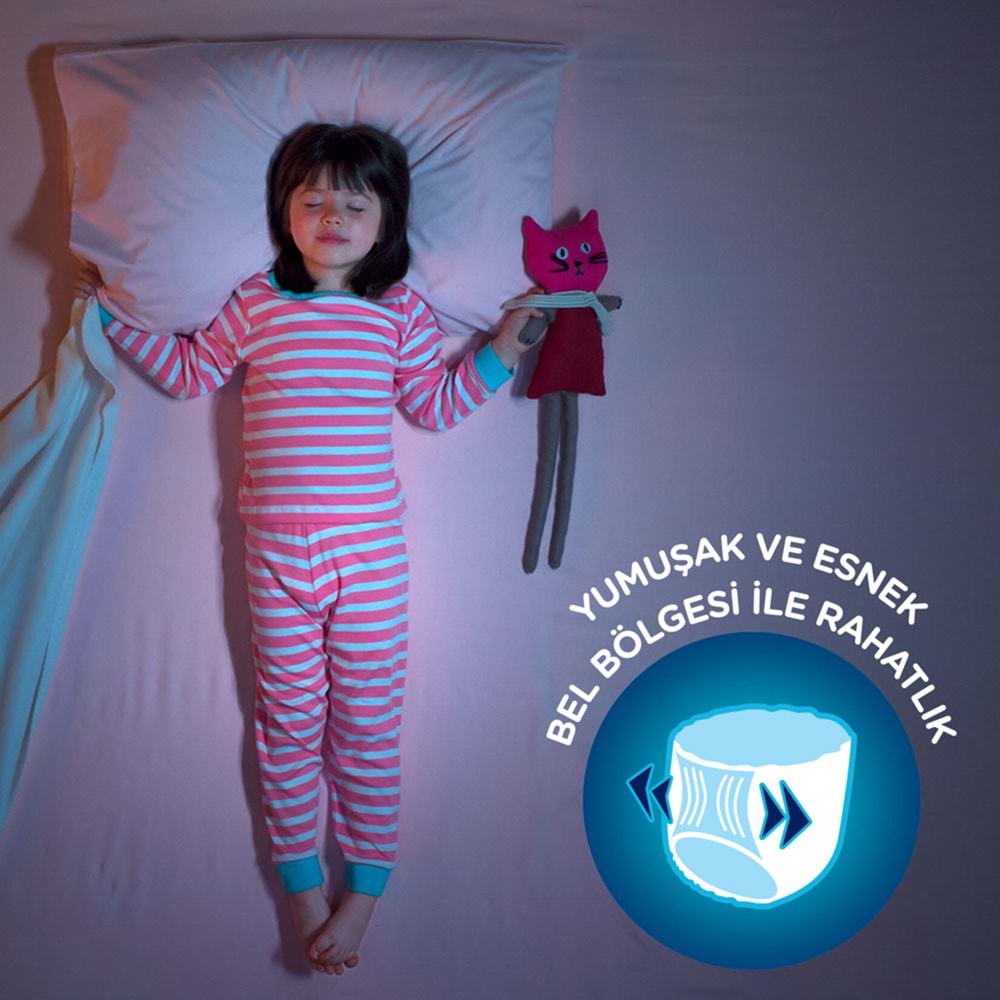 Drynites Emici Gece Külodu/Külot Bez Kız 8-15 Yaş (27-57KG) Large 9 Adet (Alt Islatmalara Karşı)