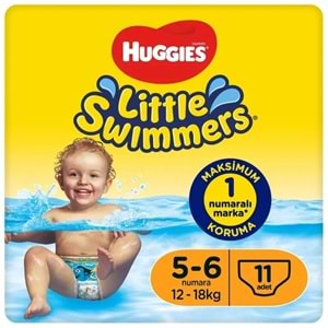 Huggıes Little Swımmers Mayo Bebek Bezi Beden:5-6 (12-18KG) Tekli (İç Adet 11)