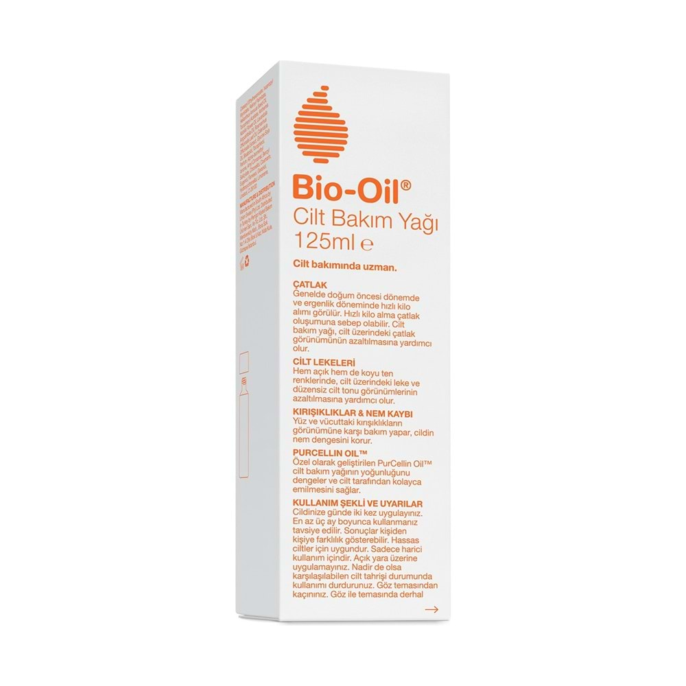 Bio-Oil Çatlak Oluşumunu Önleyici Cilt Bakım Yağı 125ML (Yeni Formül)