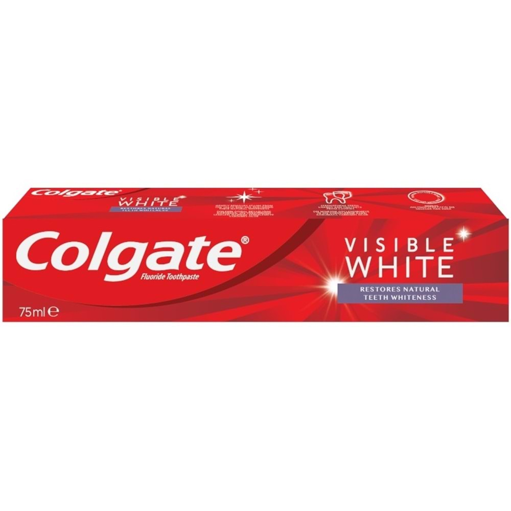 Colgate Diş Macunu 75ML Visible White/Görünür Beyazlık