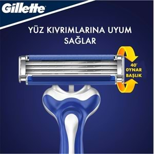 Gillette Blue3 Comfort Kullan At Tıraş Bıçağı (6+2) Toplam 8 Adet (Avantaj Pk)