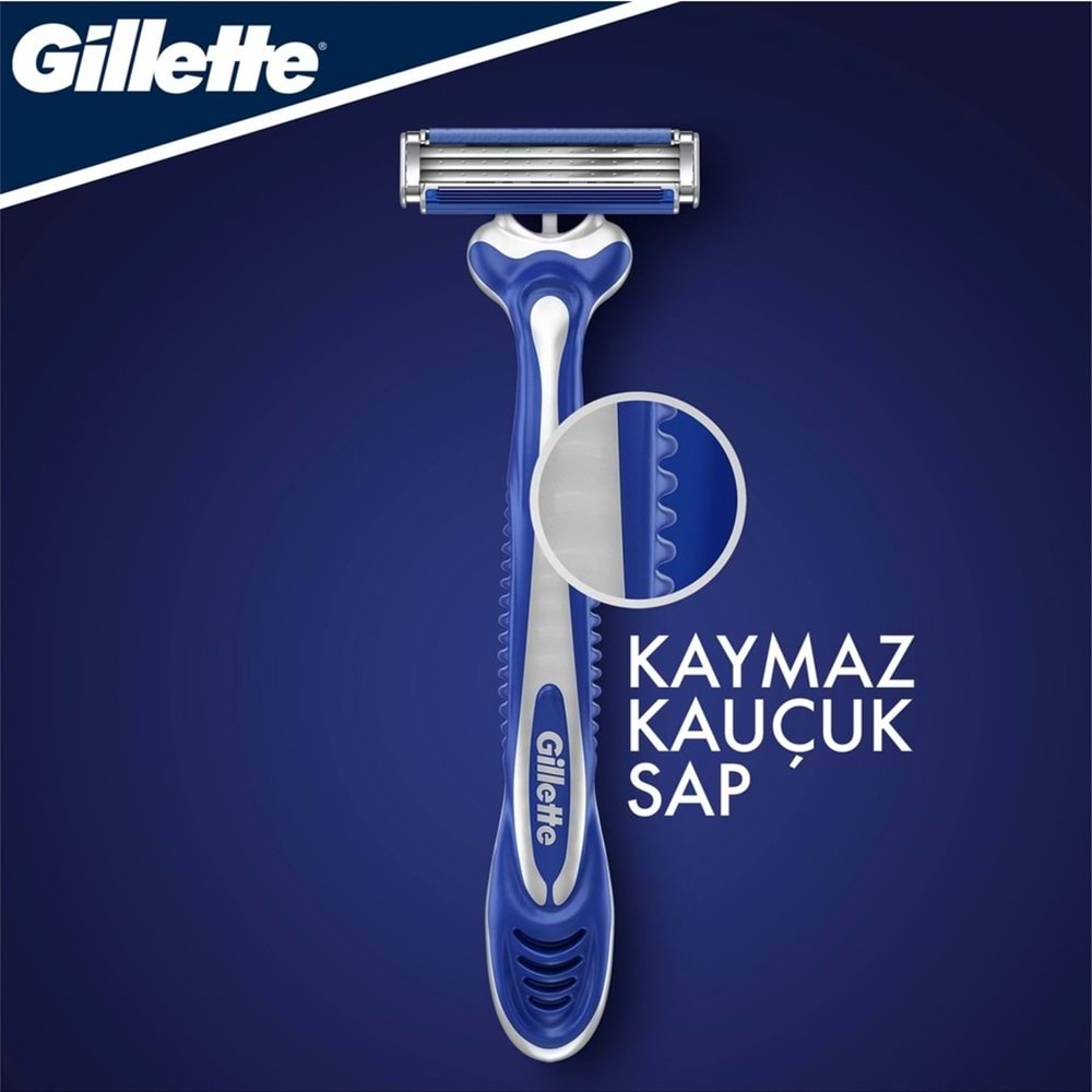 Gillette Blue3 Comfort Kullan At Tıraş Bıçağı (6+2) Toplam 8 Adet (Avantaj Pk)