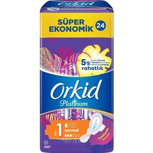 Orkid Platinum Hijyenik Ped Normal 24 Adet Süper Ekonomik Pk