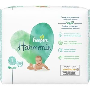 Prima Pampers Harmonie Bebek Bezi Beden:1 (2-5Kg) Yeni Doğan 26 Adet Ekonomik Pk