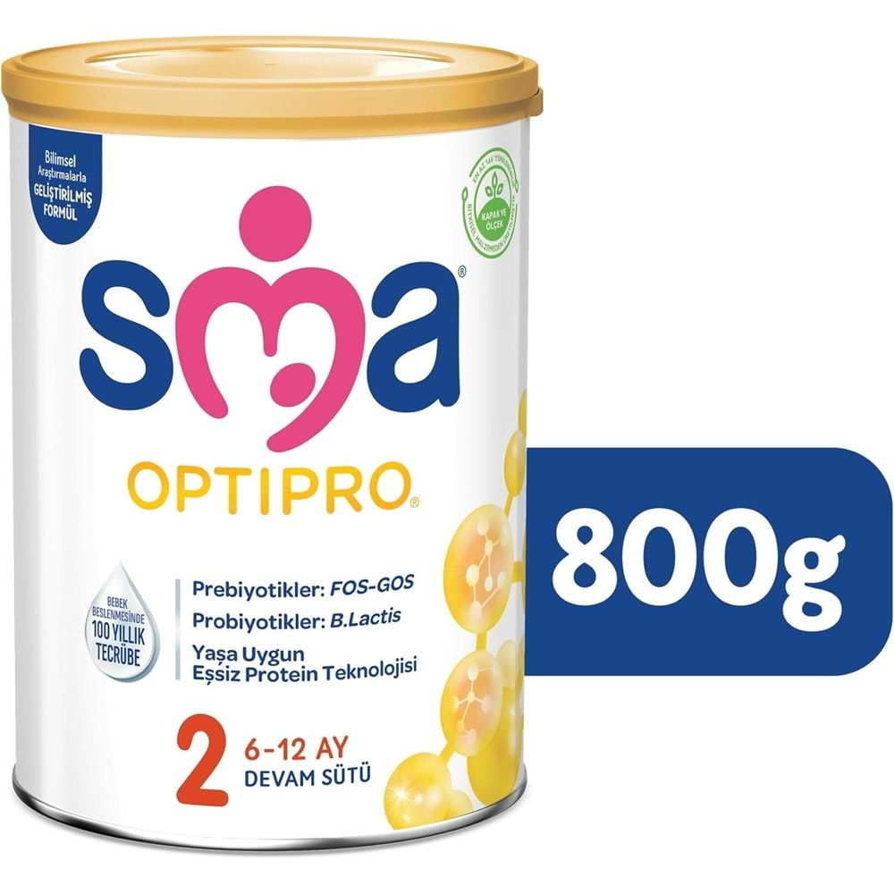 Sma Optipro 800GR No:2 Devam Sütü (6-12 Ay)