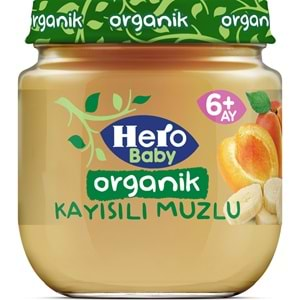 Hero Baby Kavanoz Maması 120GR Organik Kayısılı Muzlu