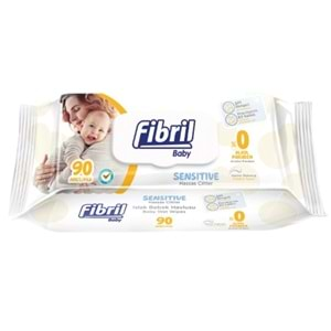 Fibril Islak Havlu Mendil 90 Yaprak Baby Sensitive Plastik Kapaklı Tekli Pk