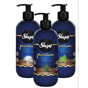 Sleepy Sıvı Sabun Premium 500ML Blue Care Serisi (Doğal Lotus Çiçeği/Deniz Yosunu/Su Nanesi)