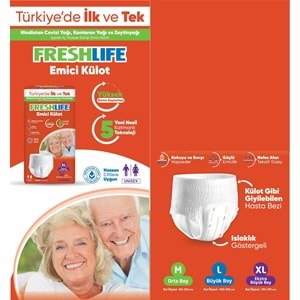 FreshLife Emici Külot Hasta Bezi Large - Büyük - L (30 Adet)