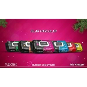 Flodex Islak Havlu Mendil 120 Yaprak Red Garden Plastik Kapaklı Tekli Pk