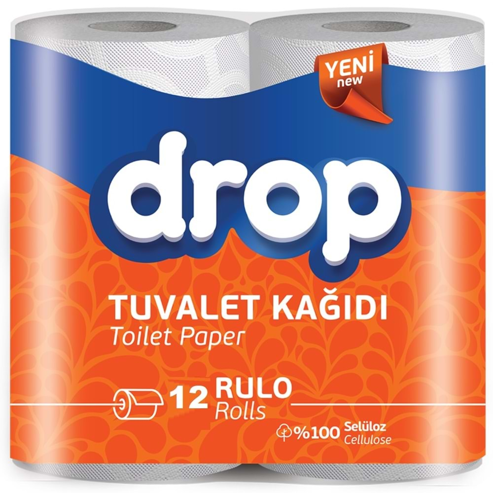 Drop Tuvalet Kağıdı Çift Katlı 12 Li Paket