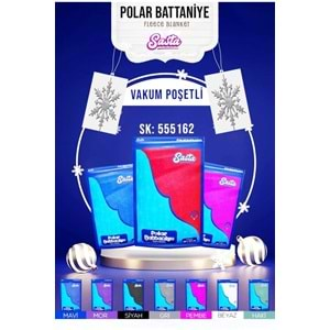 Sasta Polar Battaniye 180X210CM Çift Kişilik (TV - Televizyon) - Açık Mor