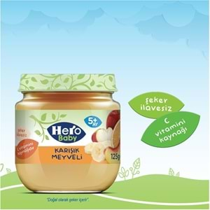 Hero Baby Kavanoz Maması 125GR Karışık Meyveli