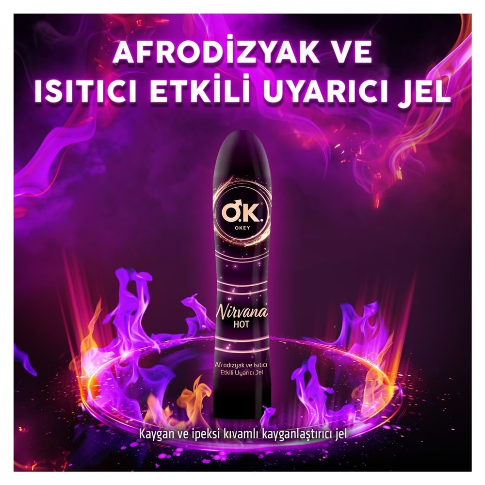 Okey Kayganlaştırıcı Jel 100ML Nirvana Hot