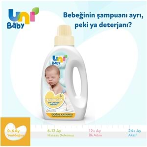 Uni Baby Yeni Doğan Çamaşır Deterjanı/Sabunu 1500ML (Sarı)