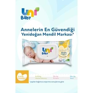 Uni Baby Islak Havlu Hassas Yeni Doğan 40 Yaprak (3 Lü Pk) 120 Yaprak (Narin Ciltler için)