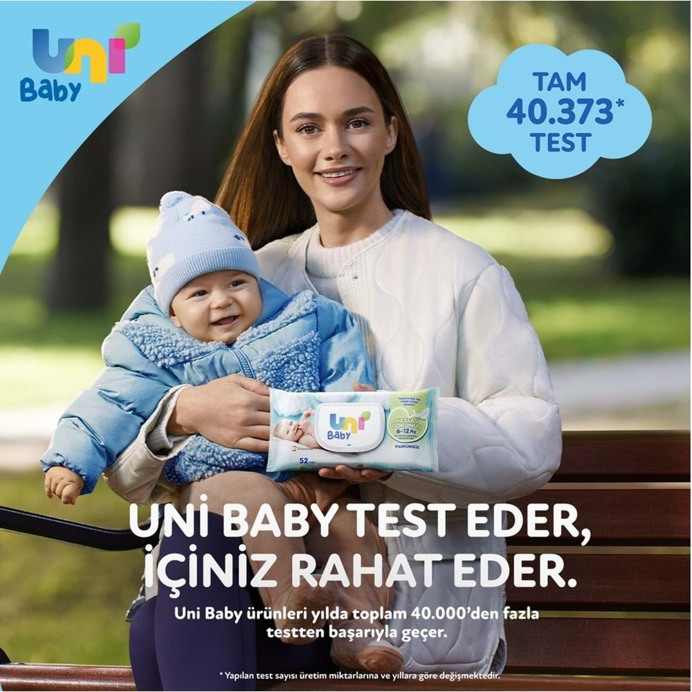 Uni Baby Islak Havlu Aktif / Oyna & Öğren 52 Yaprak (3 Lü Pk) 156 Yaprak