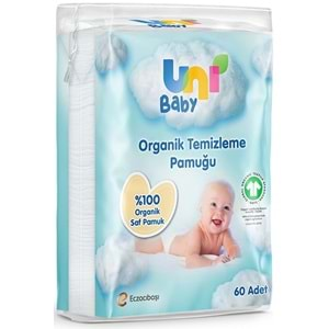 Uni Baby Bebek Temizleme Pamuğu 60 Adet Tekli Pk