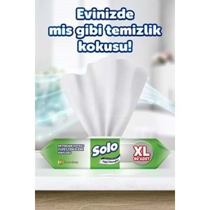 Solo Yüzey Temizlik Havlusu 80 Yaprak XL Deterjan Katkılı Plastik Kapaklı