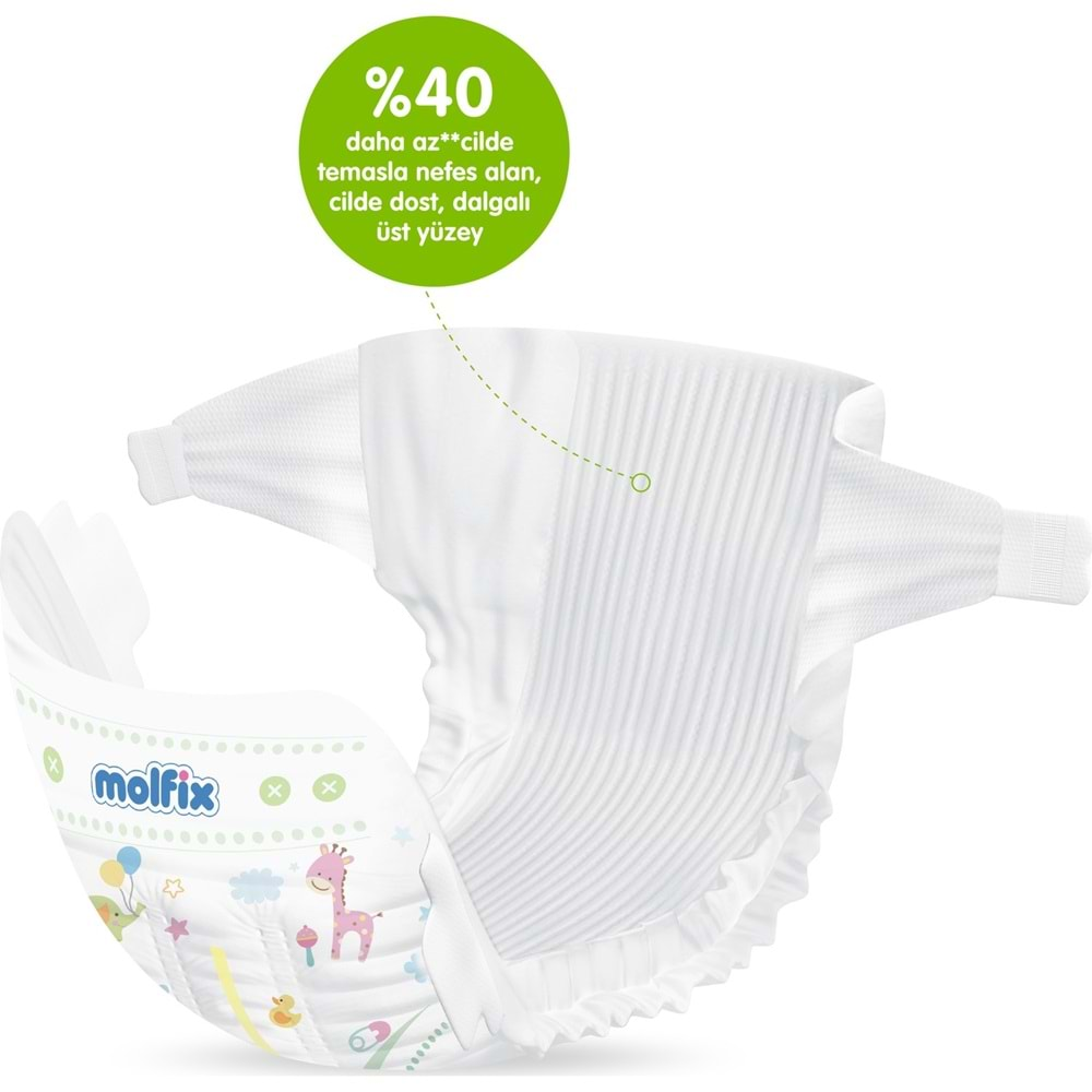 Molfix Pure&Soft Bebek Bezi Beden:5 (11-18Kg) Junior 66 Adet Ultra Avantaj Pk