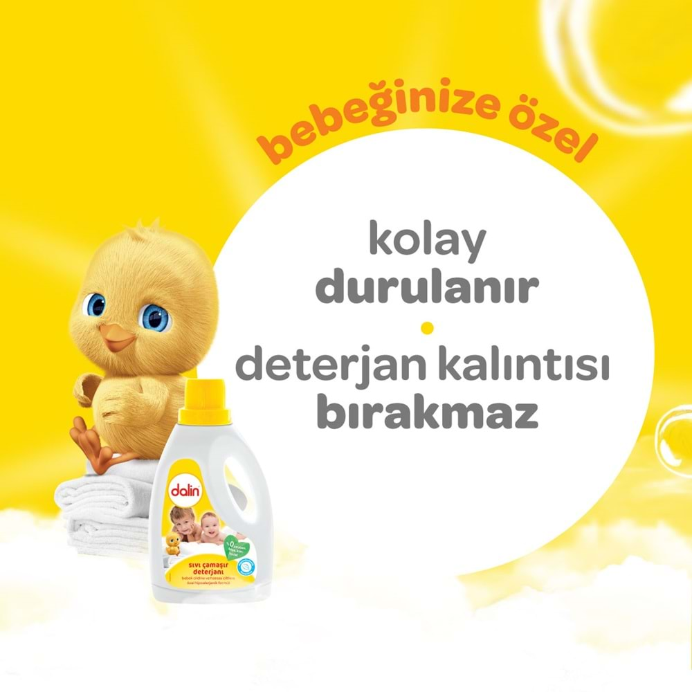 Dalin Çamaşır Deterjanı 1.5LT Klasik (Hassas ve Hipoalerjenik Formül)