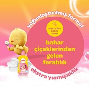 Dalin Çamaşır Yumuşatıcı Konsantre 1200ML Bahar Ninnisi (Bebeklere Özel)