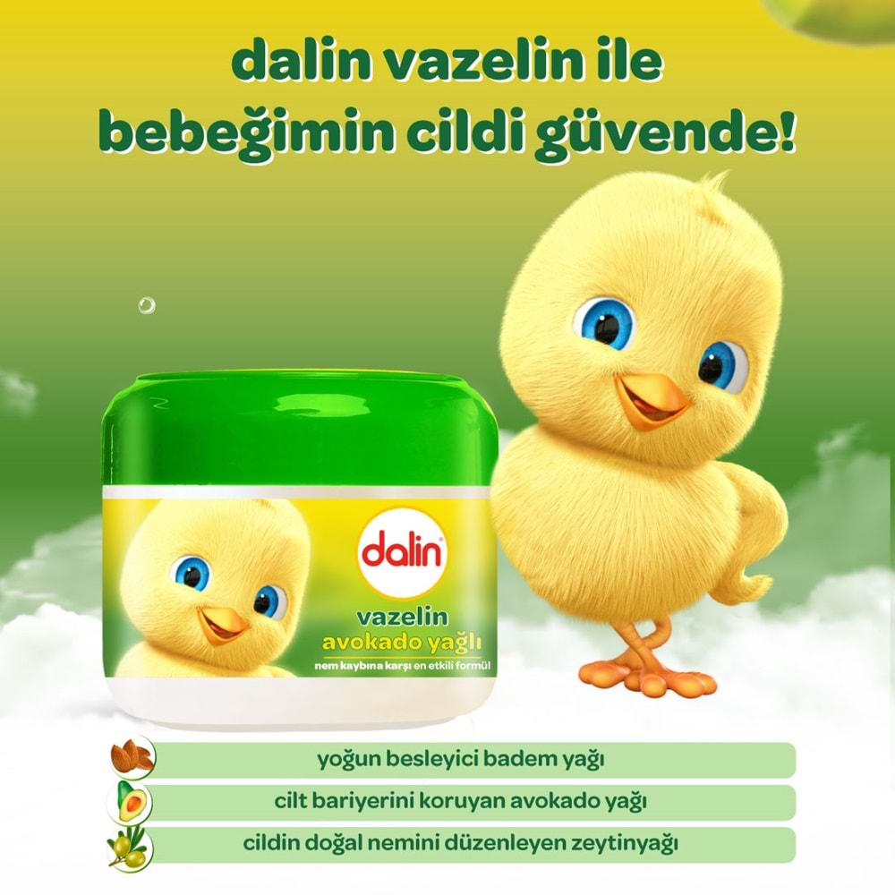 Dalin Vazelin 100ML Nem ve Koruma Avakado Yağlı