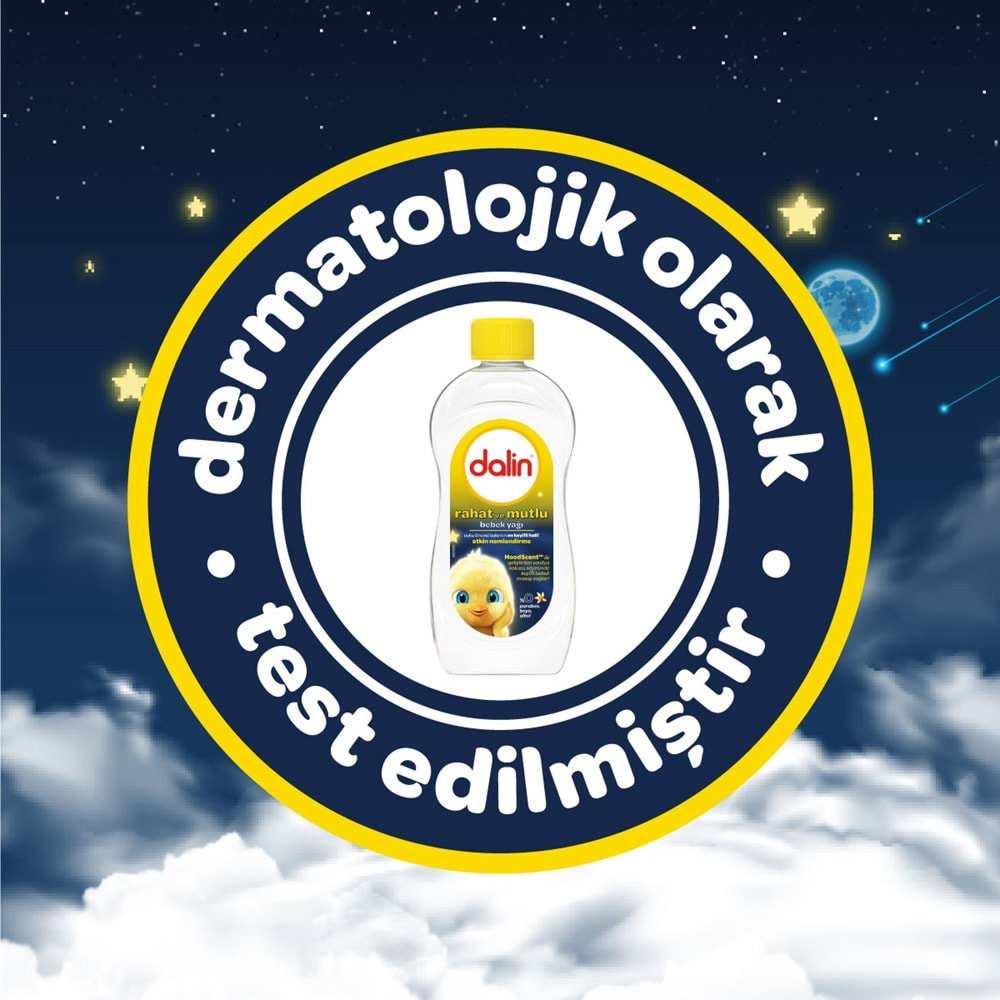 Dalin Bebek Yağı 300ML Rahat ve Mutlu Vanilya Kokulu Nemlendirici