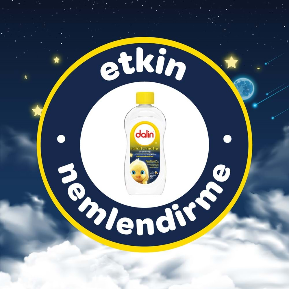 Dalin Bebek Yağı 300ML Rahat ve Mutlu Vanilya Kokulu Nemlendirici