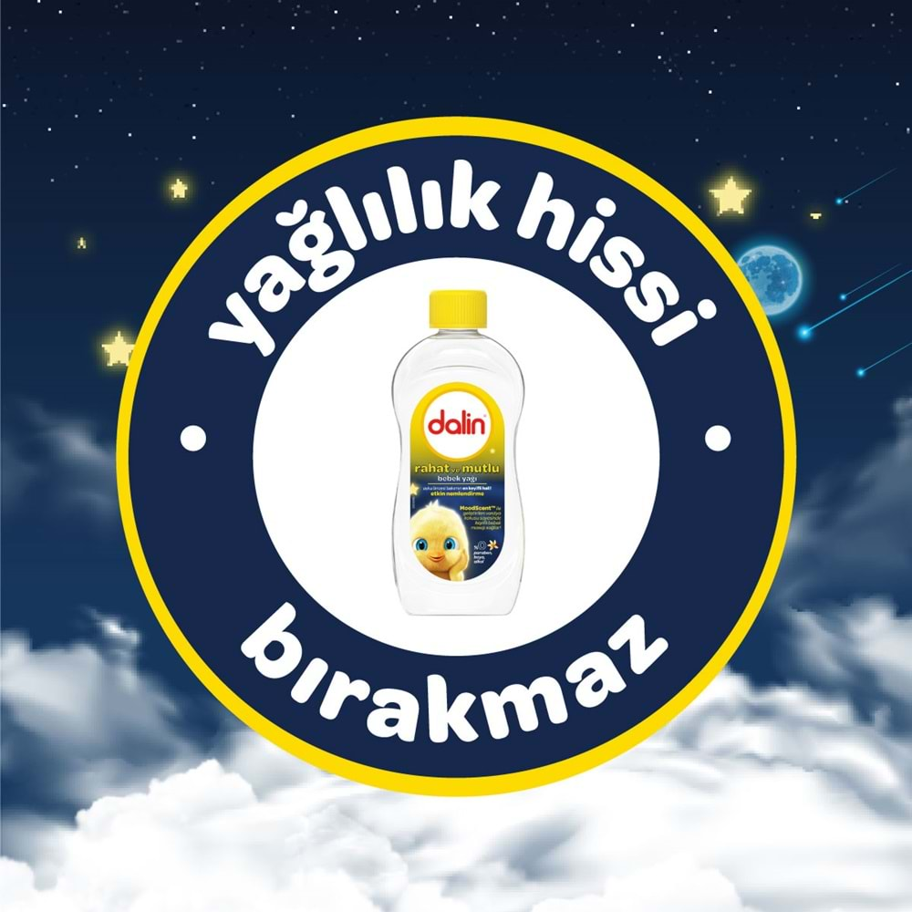 Dalin Bebek Yağı 300ML Rahat ve Mutlu Vanilya Kokulu Nemlendirici