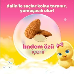 Dalin Bebek Kolay Tarama Şampuanı 200ML Badem Özlü