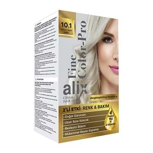 Alix 50ML Kit Saç Boyası 10.1 Küllü Açık Sarı