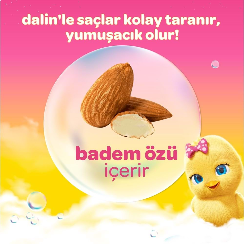 Dalin Bebek Şampuanı 700ML Kolay Tarama Badem Özlü (Pompalı)