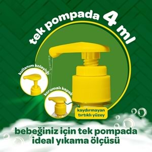 Dalin Bebek Saç & Vücut Şampuanı 700ML Nem ve Koruma Avakado Özlü (Pompalı)