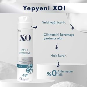 XO Deodorant 150ML Women-Kadın Dry & Effective