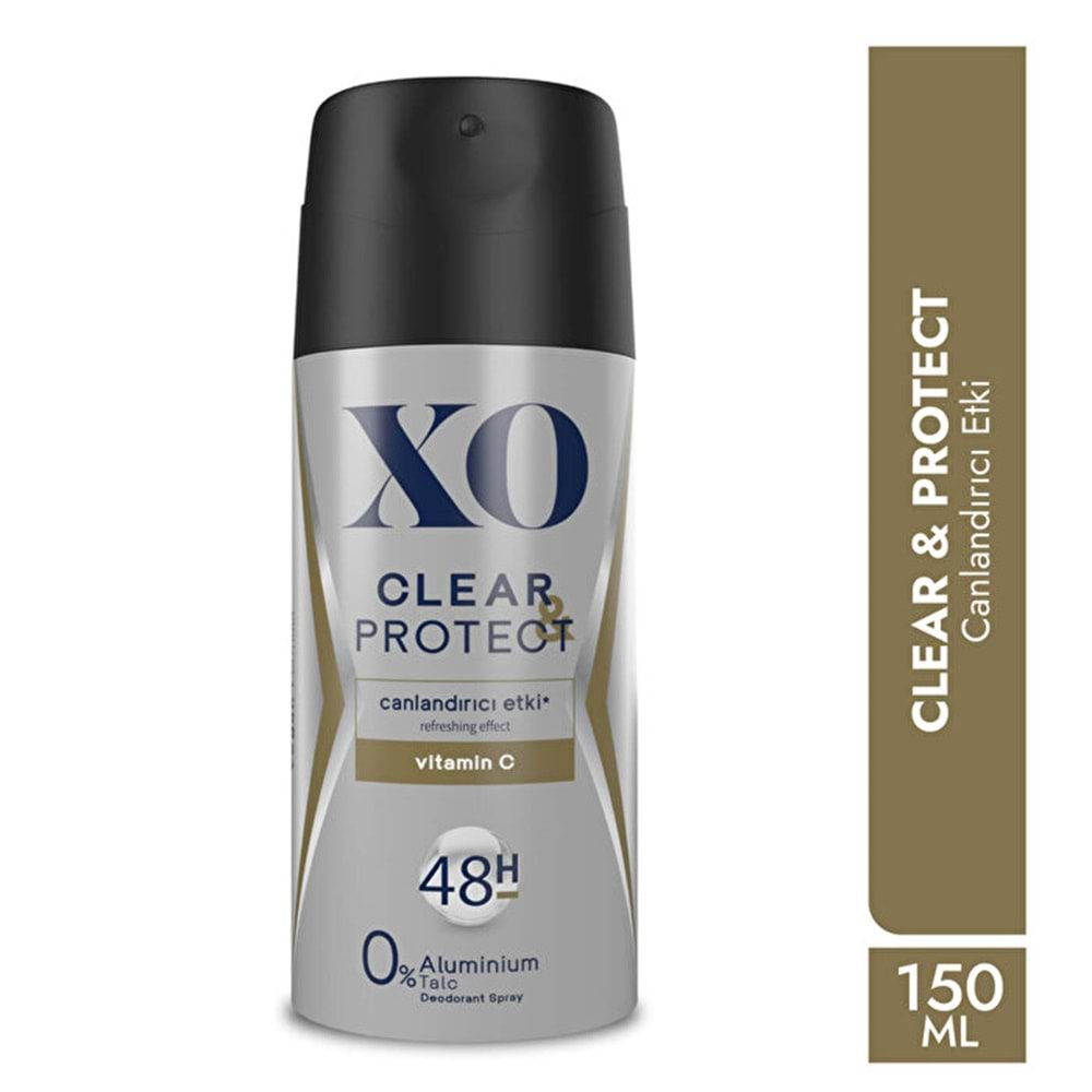 XO Deodorant 150ML Men-Erkek Clear & Protect