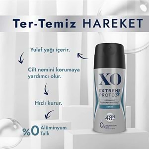 XO Deodorant 150ML Men-Erkek Extreme & Protect