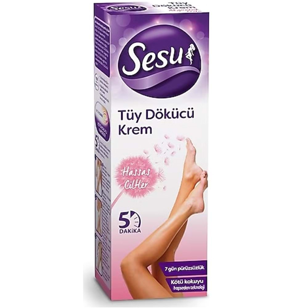 Sesu Tüy Dökücü Krem 40ML Hassas Ciltler