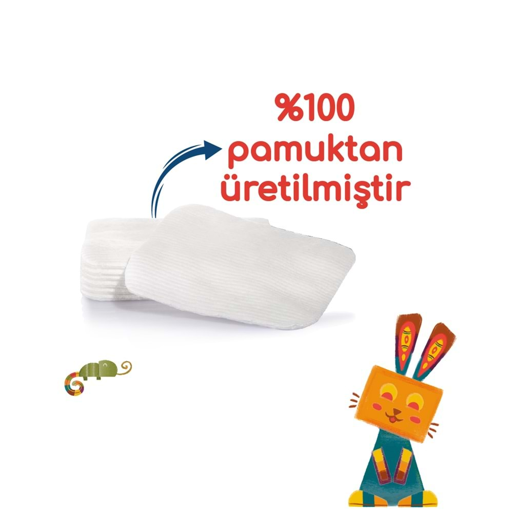 Bebedor Bebek Temizleme Pamuğu 60 Adet Tekli Pk